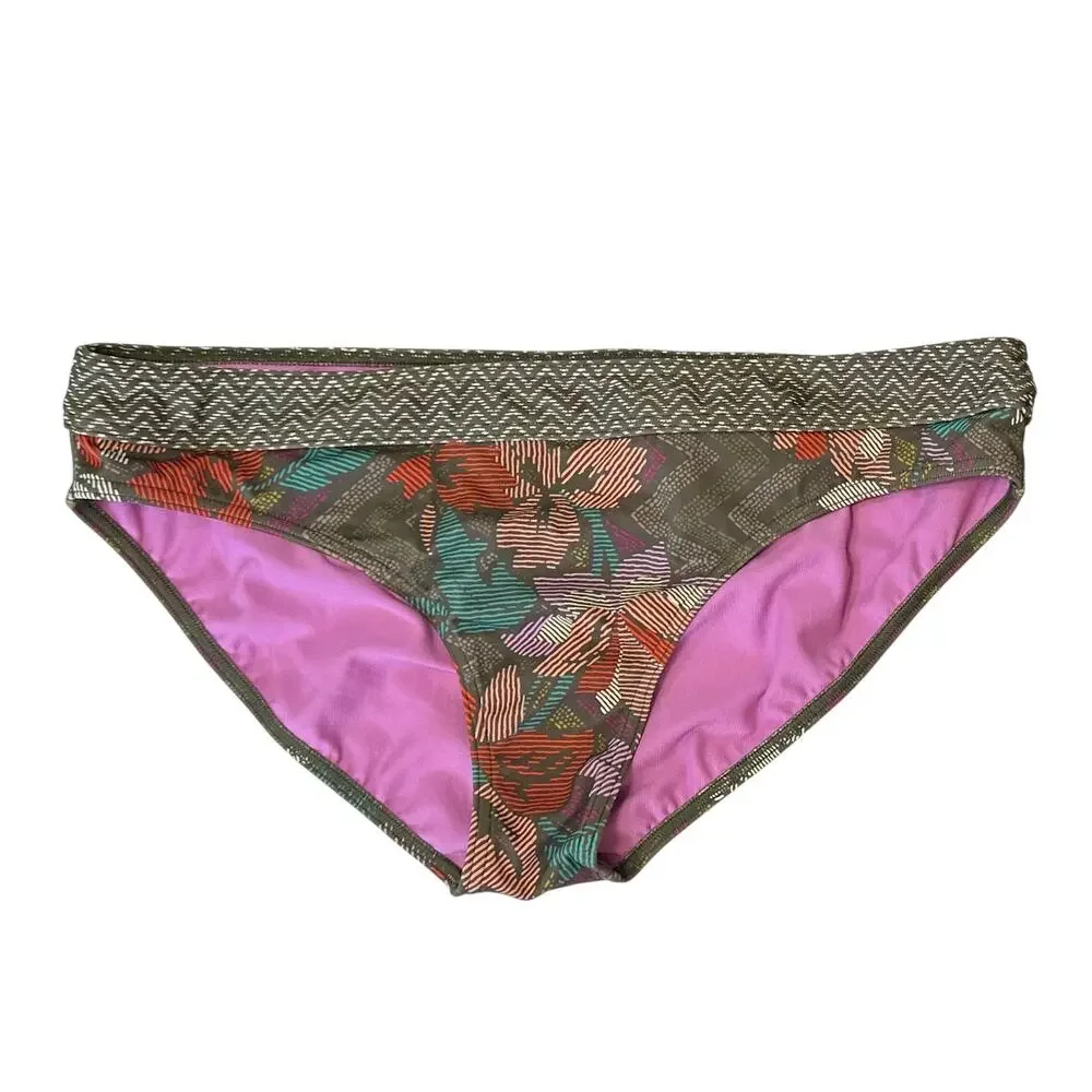 2/$30 Prana Ramba Bikini Swim Bottom Dragonfly Tiki Size XL